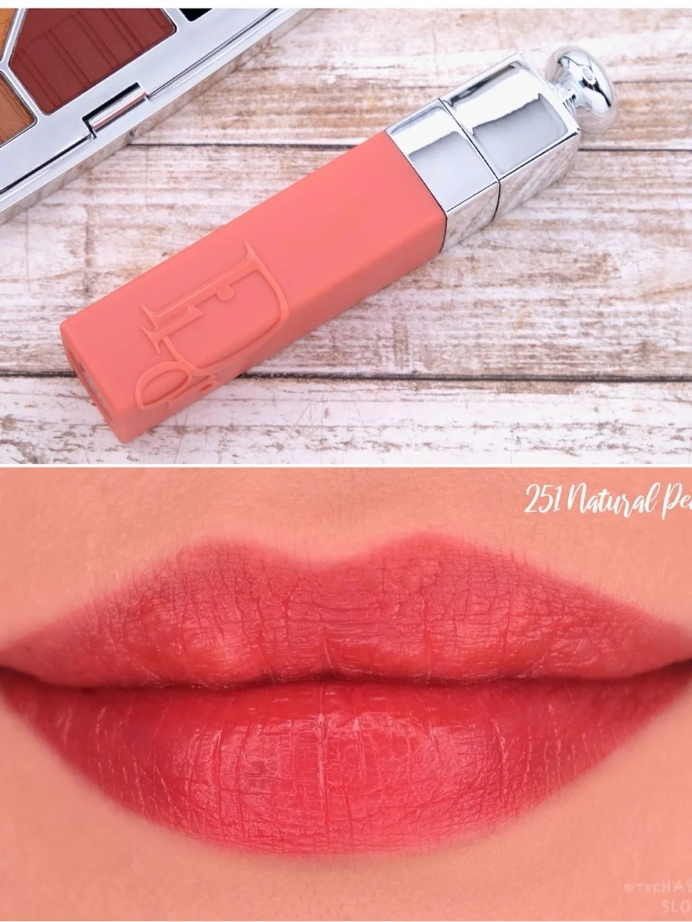 DIOR WOMEN ADDICT LIP TINT 251 NATURAL PEACH SEMI MATTE CORAL PINK